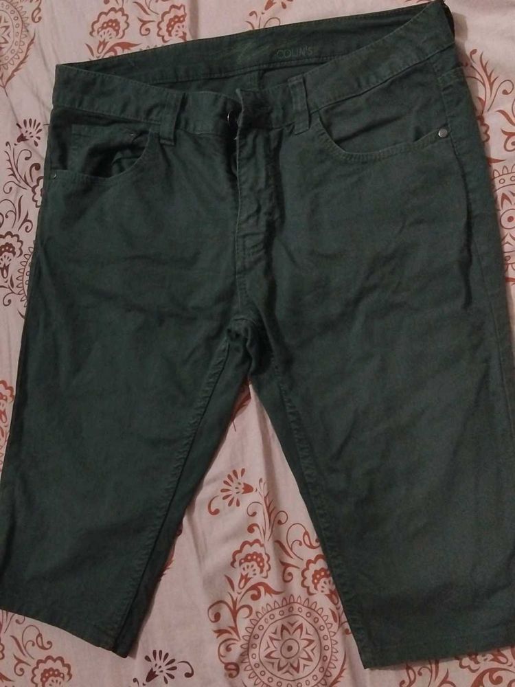 Dark Green Capri Pants