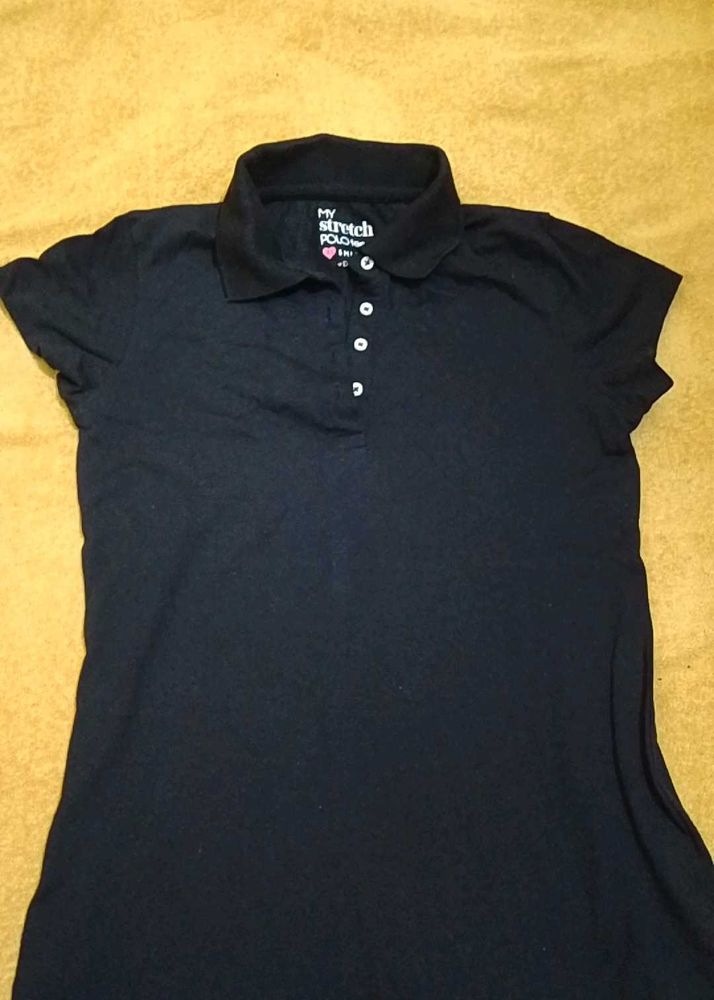 Classic Black Polo T-Shirt