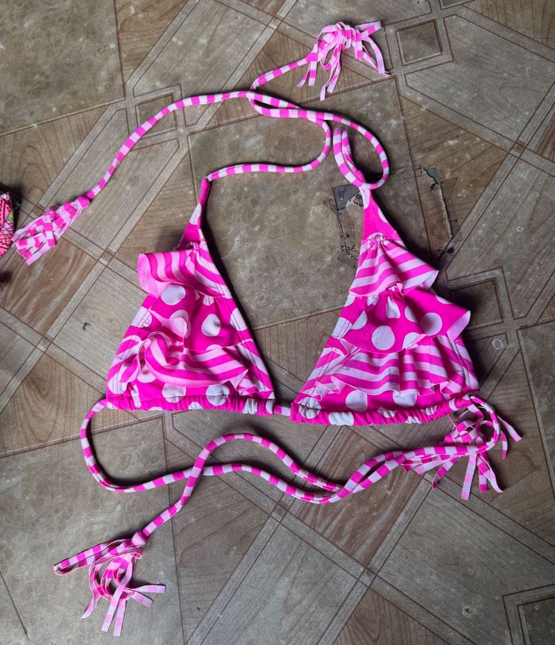 Polka Dot Bikini Top