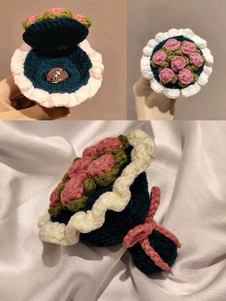 Handmade Crochet Ring Holder
