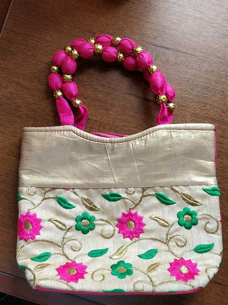 Embroidered Clutch Bag