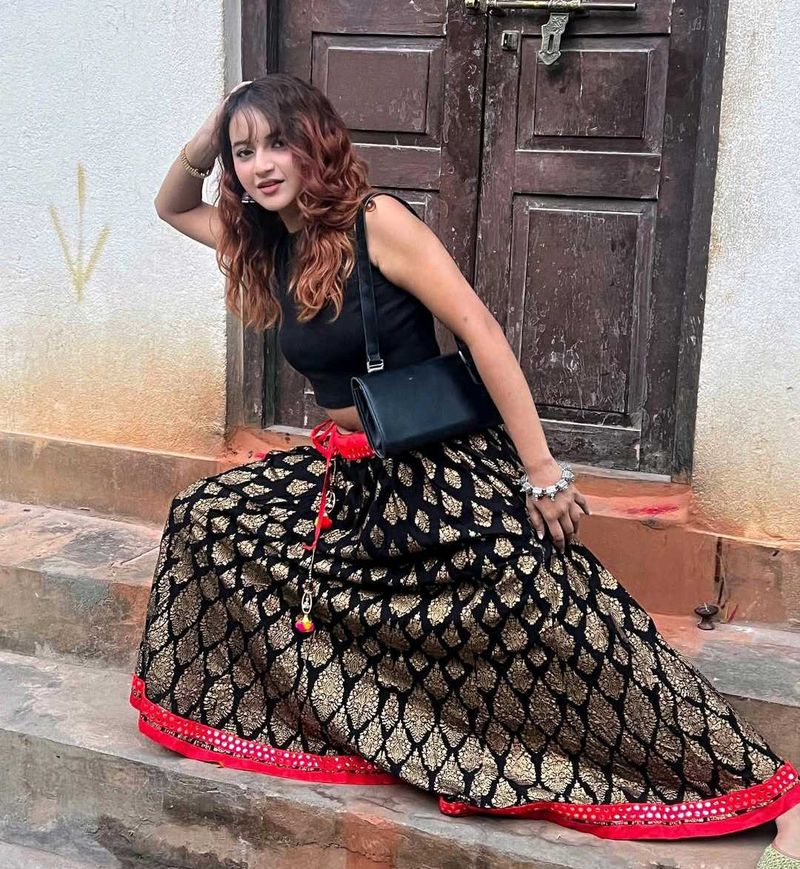 Long ghagra skirt