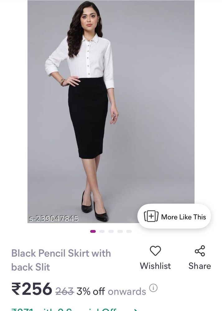 Black Formal Skirt