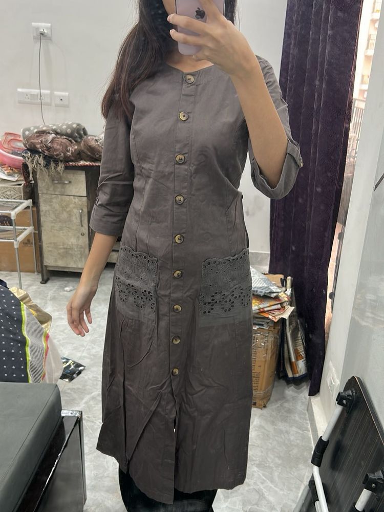 Casual Button-Down Dress