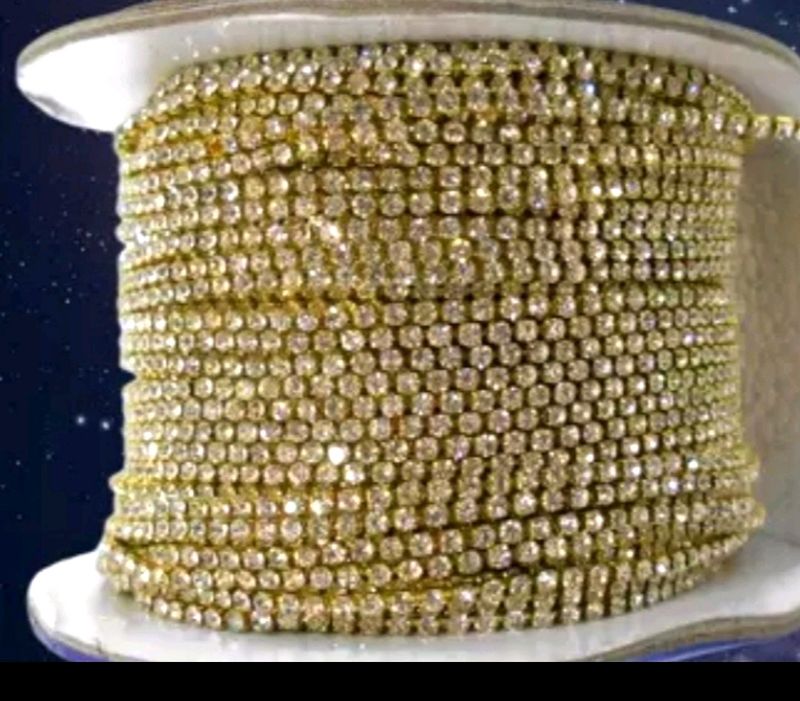 Rhinestone crystal chain 2 meter/Stylish/extra