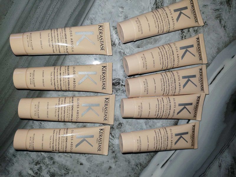 9× Kerastase Gloss Absolu Hair Mask Set