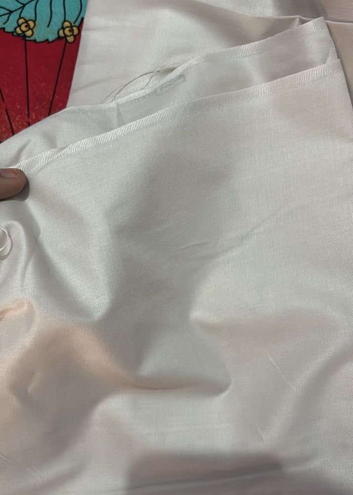 5 meter Elegant White Dress Material