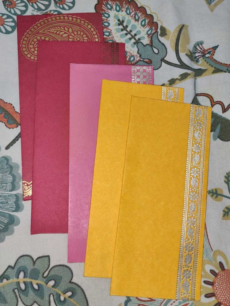 Vibrant Indian Money Envelopes - Set of 4
