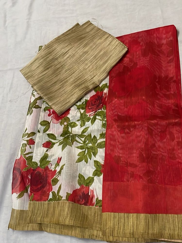 Beautiful Floral Saree