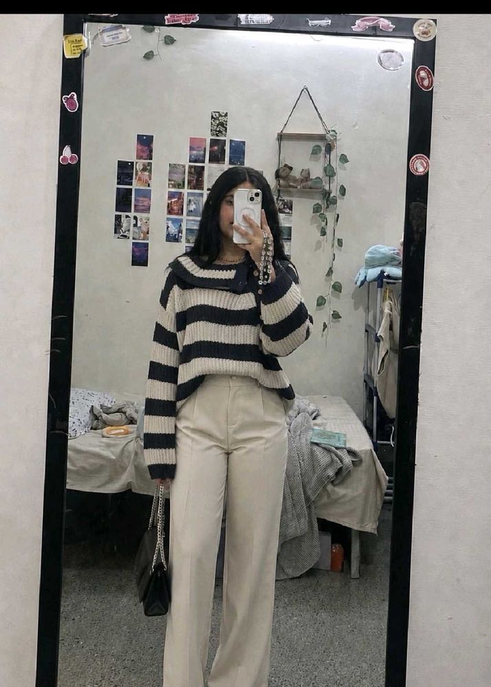 Striped Knit Sweater