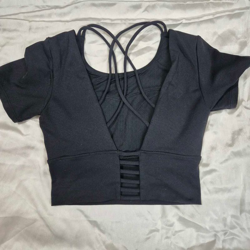 Backless Crop Top chatpate baddie going out