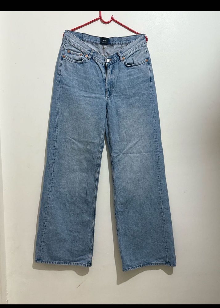 Light Wash Wide Leg Jeans