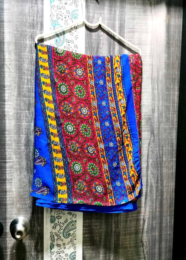 Vibrant Printed Saree