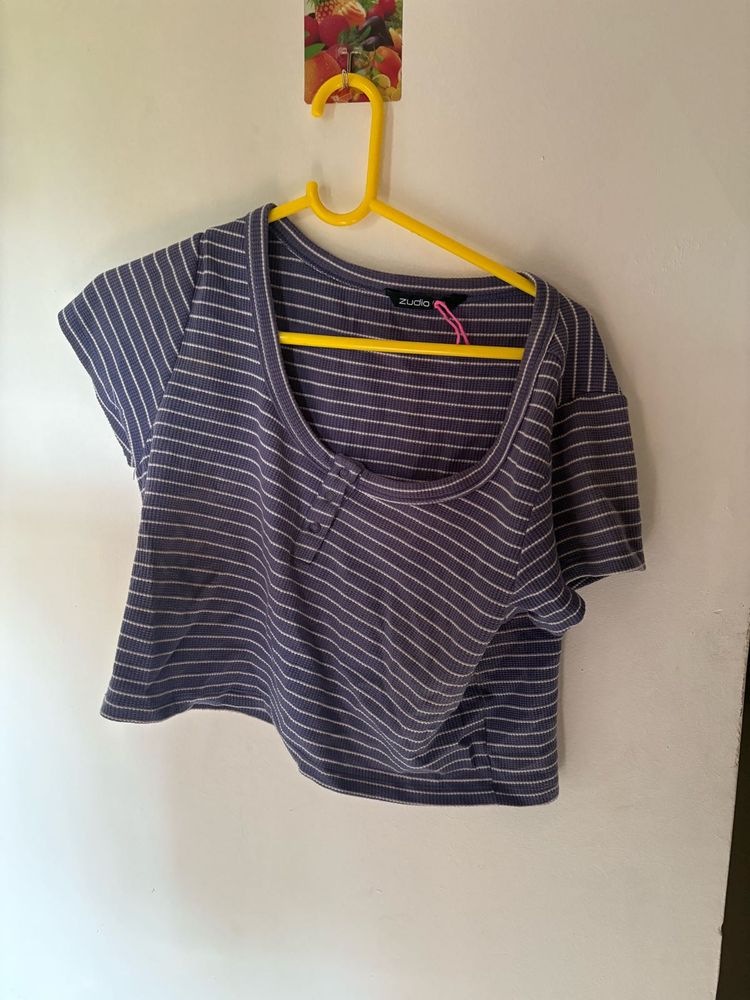 Striped Crop Top