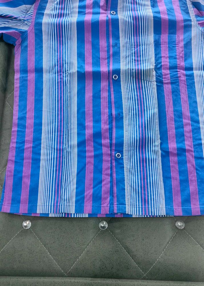 Striped Men's Button-Down Shirt