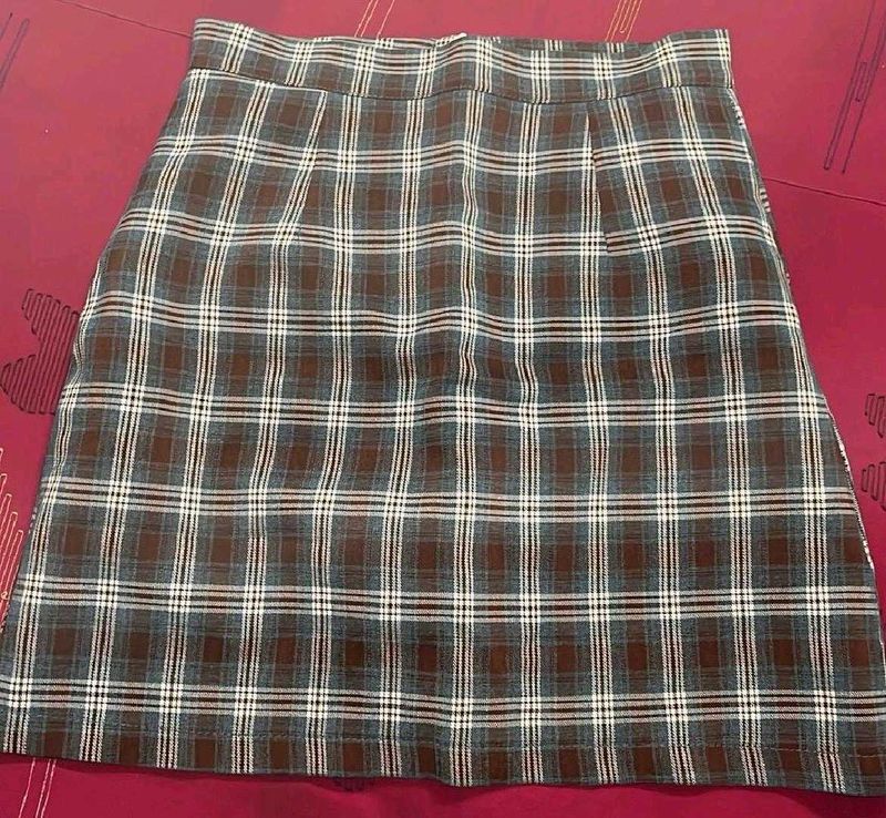 Plaid Mini Skirt