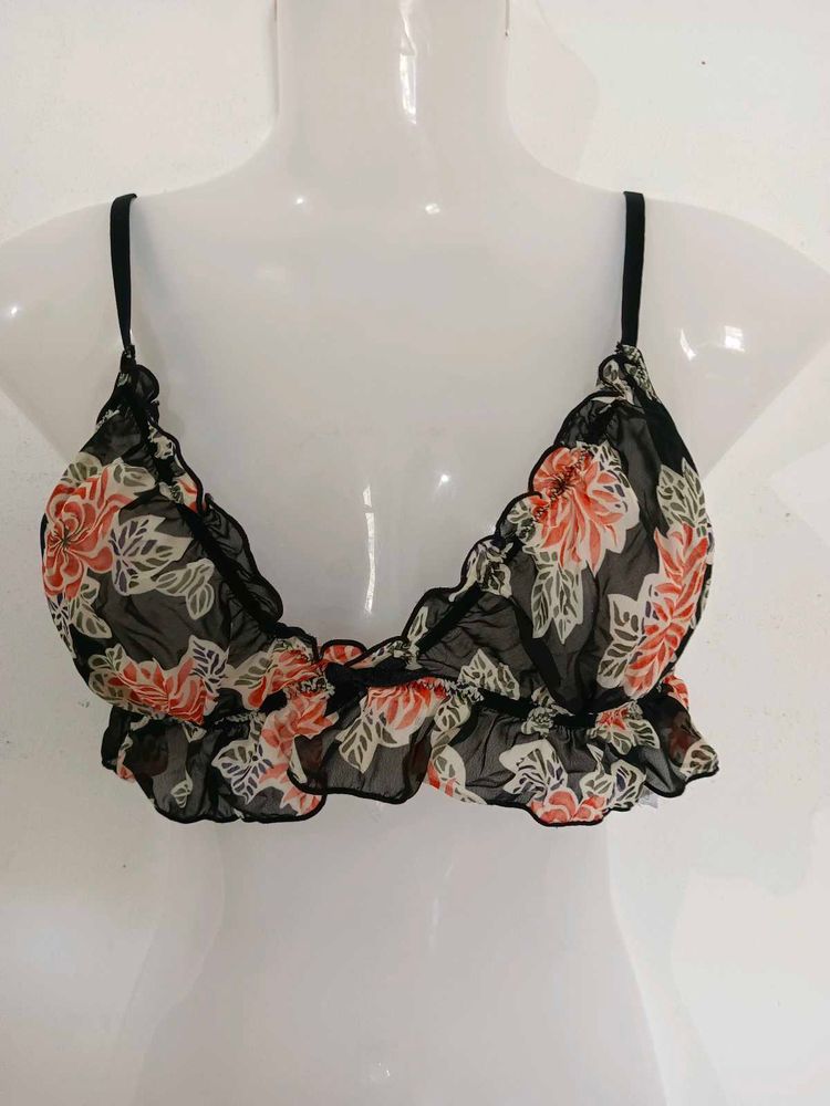 Floral Sheer Bra
