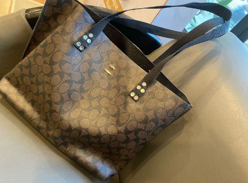 Authentic Coach Monogram Tote Bag