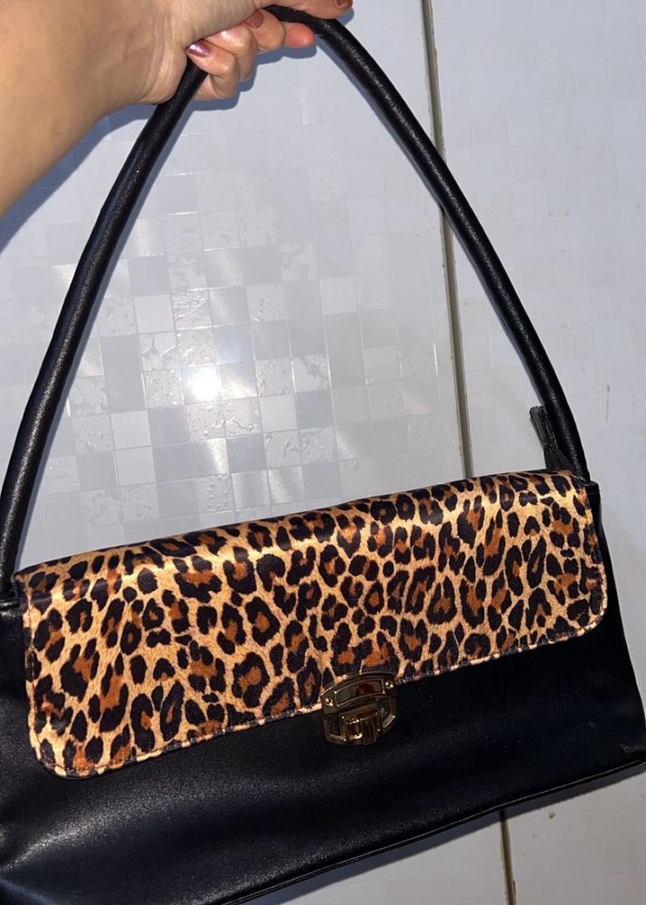 Leopard Print Shoulder Bag