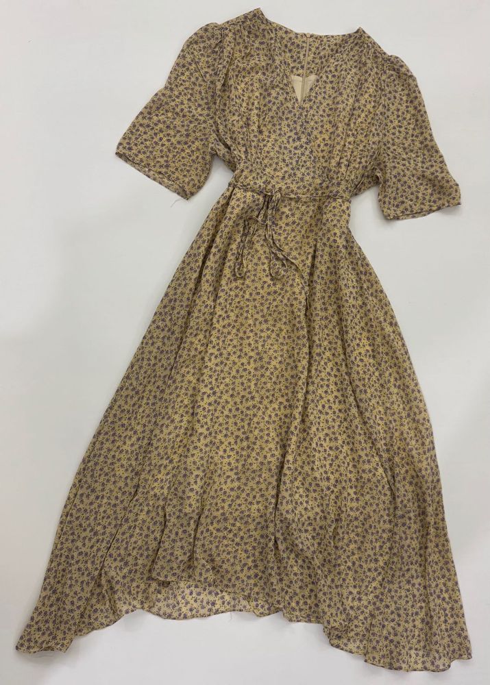 Floral Midi Wrap Dress