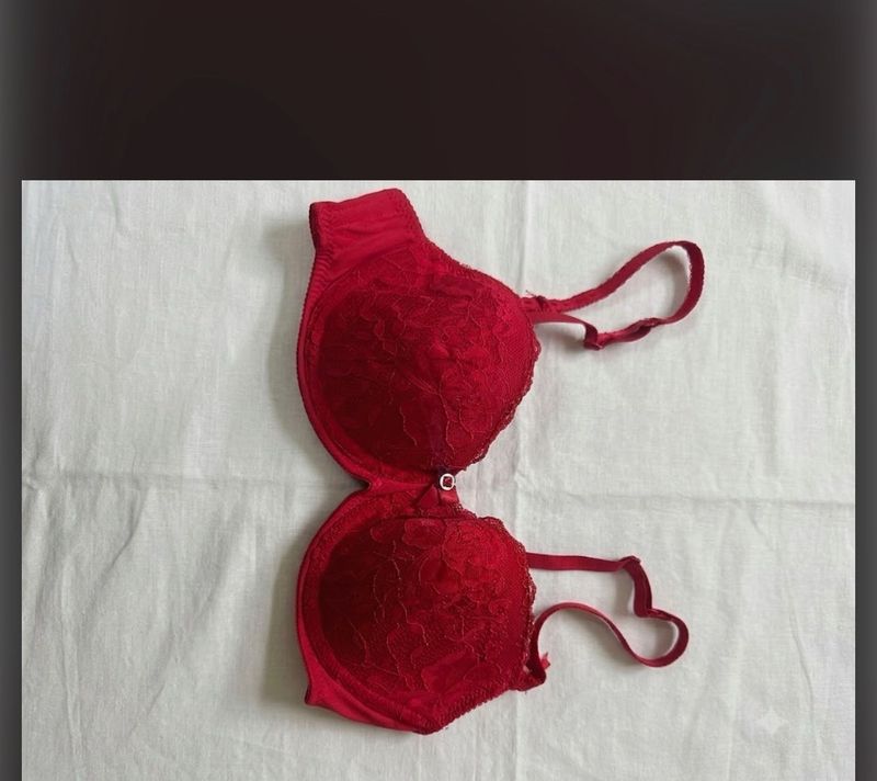 Lace Red Bra