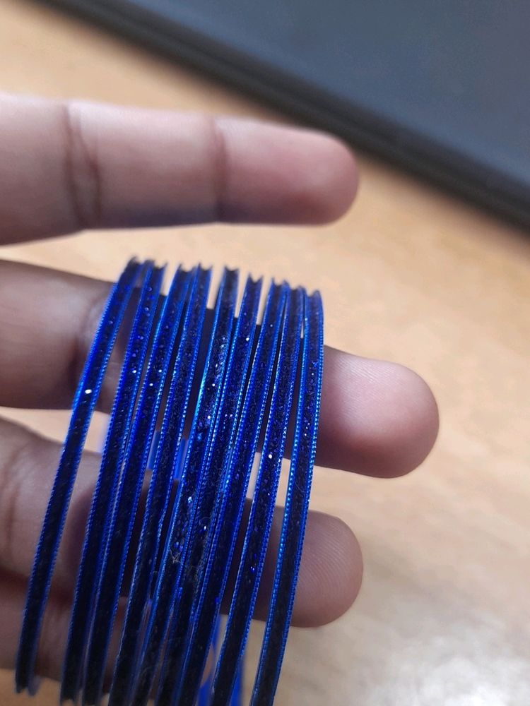 Its Beautiful Royal Blue Bangle. One Time Used
