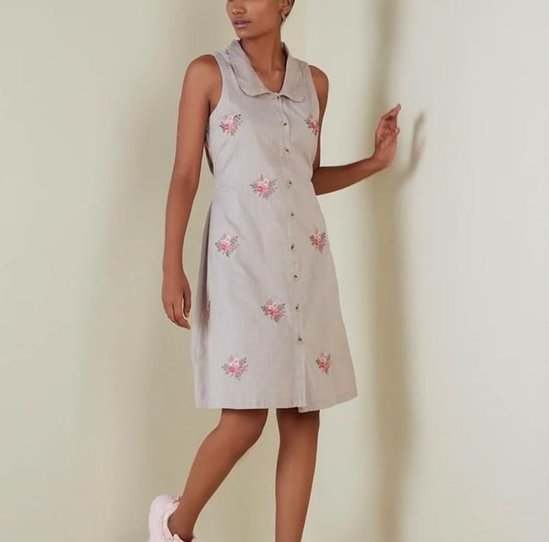 Mini Tie Up Shirt Dress
