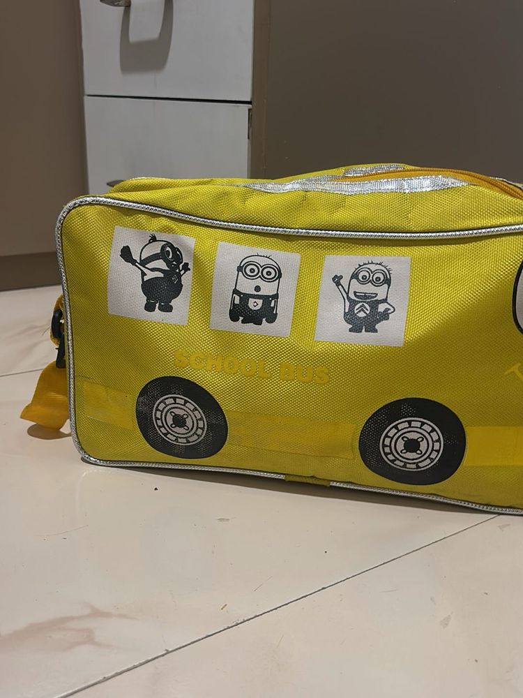 Yellow Minions School Bus Bag