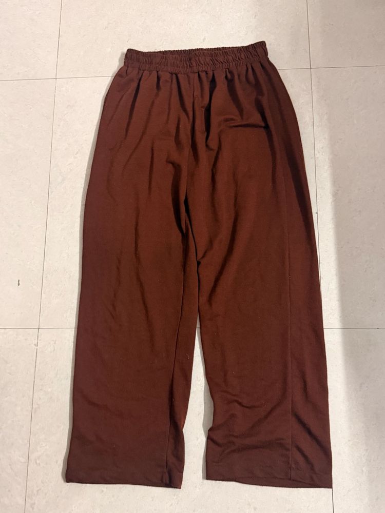 Brown Wide Leg Trousers