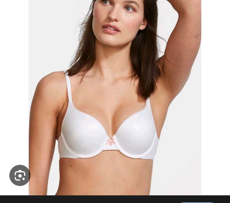 White Bra with Bow Detail and penty