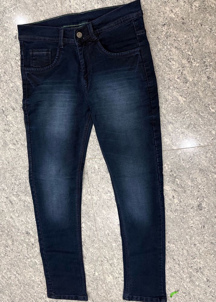 Stylish Dark Wash Slim Fit Jeans