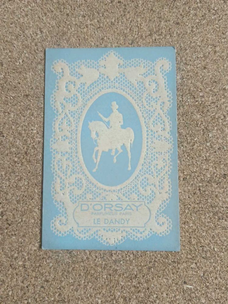 Vintage D'ORSAY Le Dandy Perfume Card