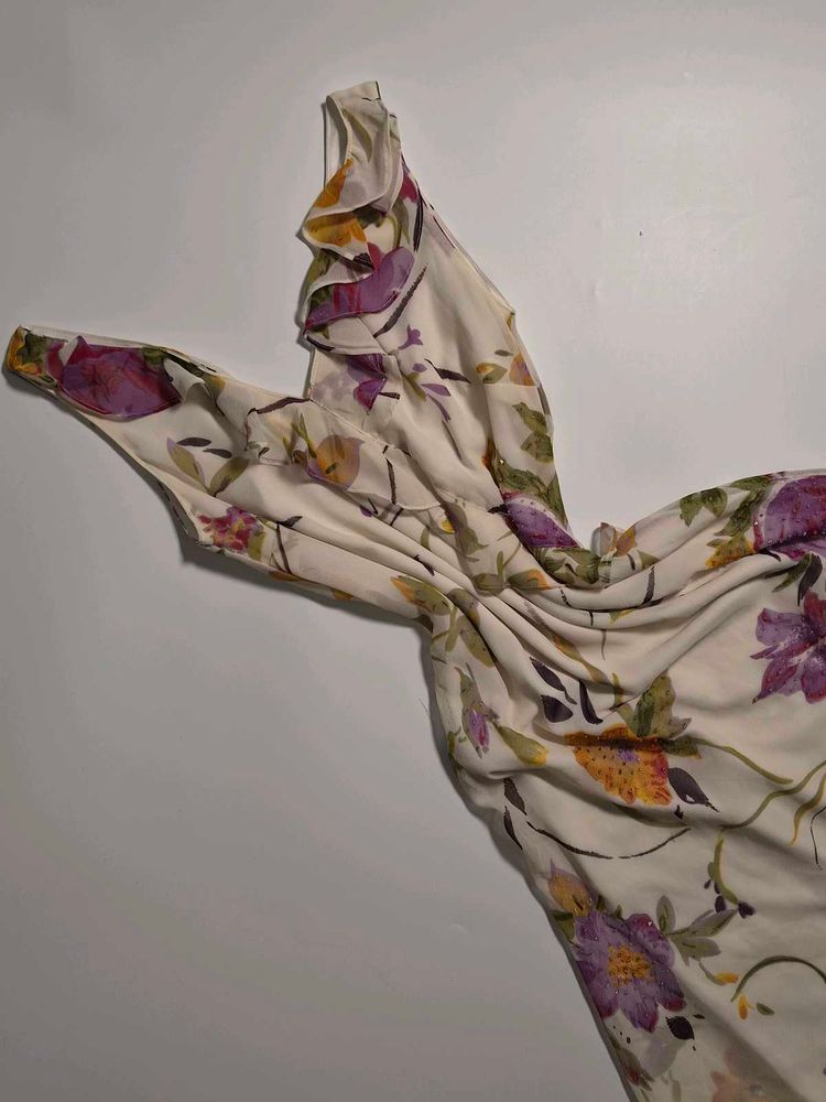 Y2K Floral Dress with Beaded details