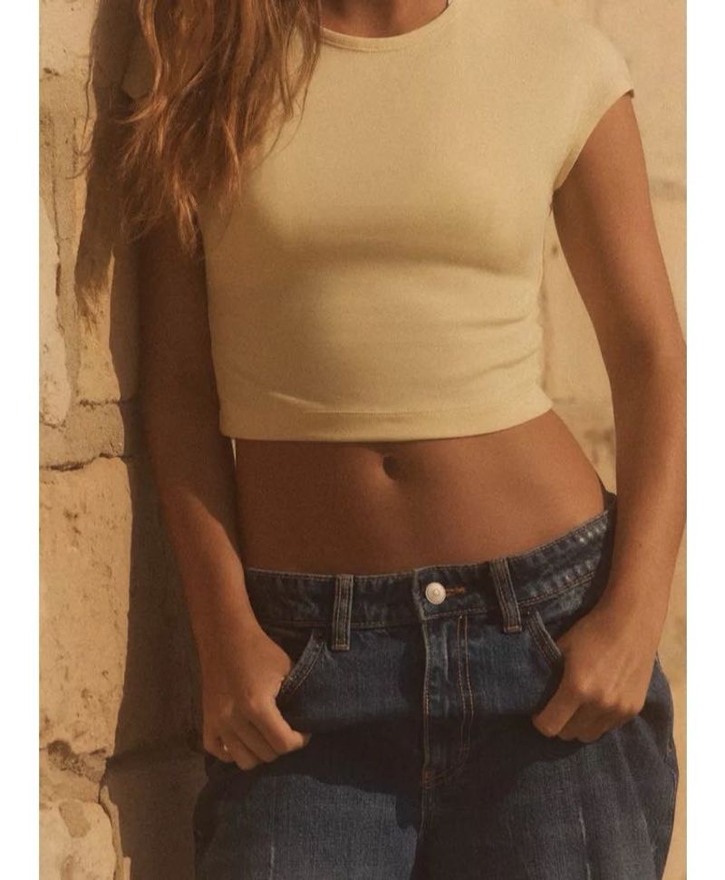 Cotton Modal Crop T-shirt