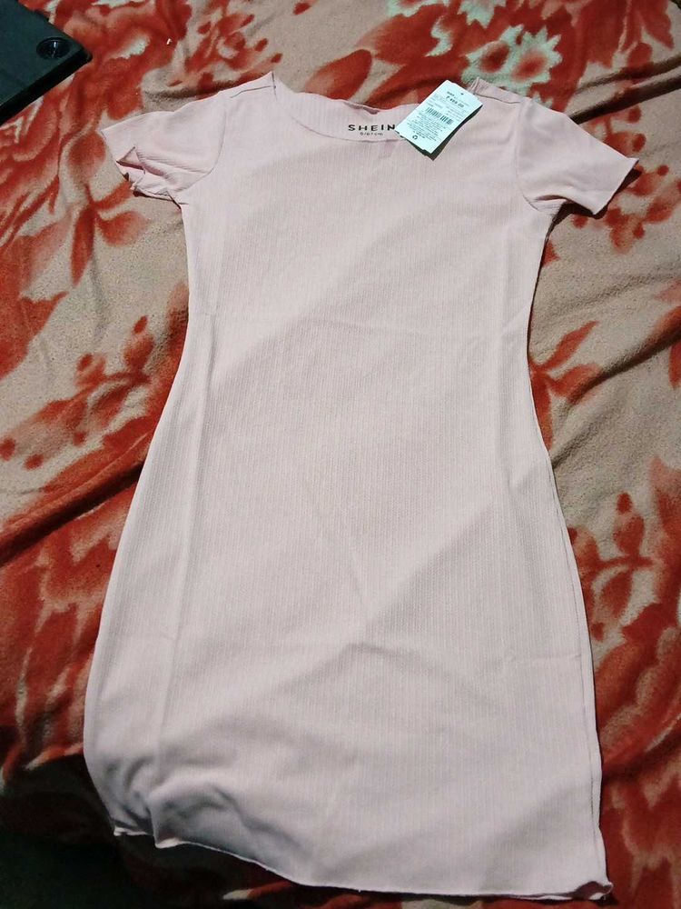 Shein Pink Bodycon Mini Dress