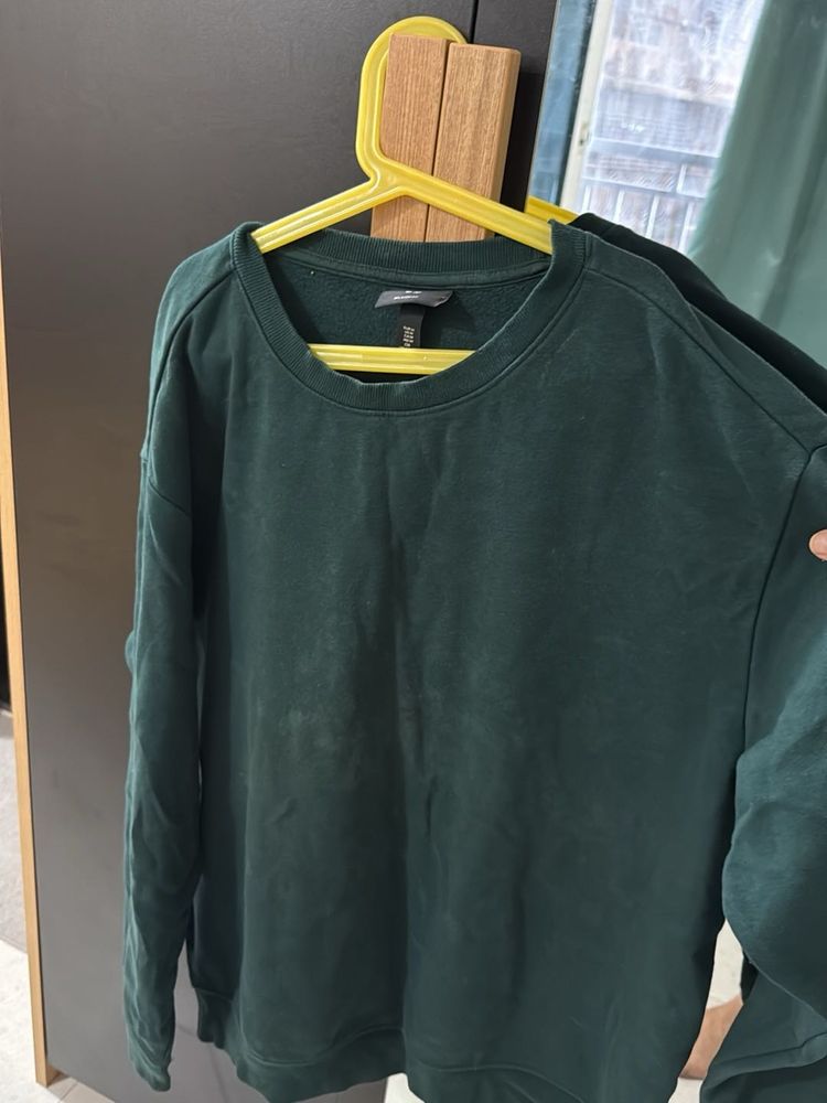 Green Oversized Sweatshirt