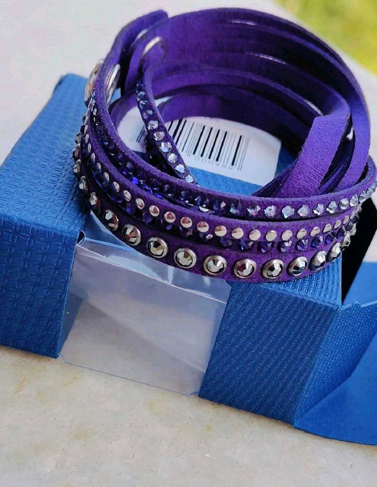 SWAROVSKI Slake Rock Purple Bracelet
