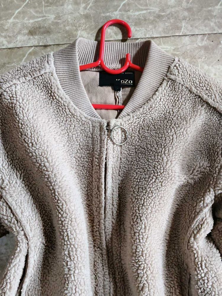 Cozy Fleece Bomber Jacket