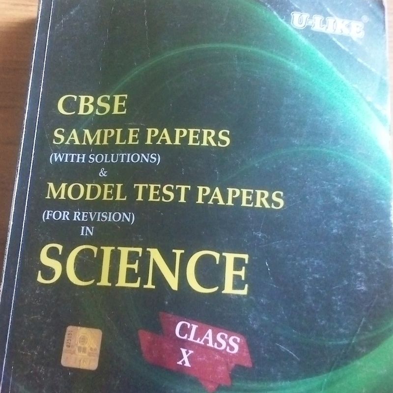 Books > Textbooks | “U-LIKE" Cbse Sample papers of CLASS-10 | Freeup