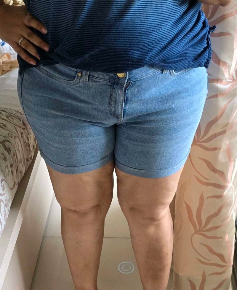 Light Wash Denim Shorts