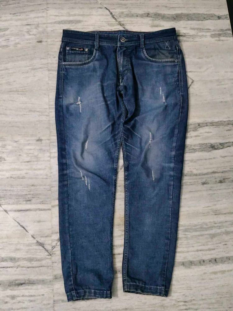 Stylish Distressed Denim Jeans