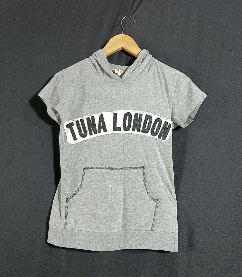 Grey Hooded Top (Women)