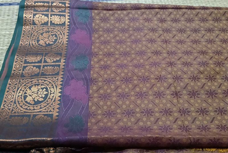 Brand New Elegant Brocade Silk Saree