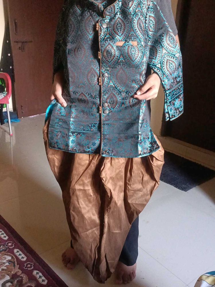 Boy's Brocade Jodhpuri Set