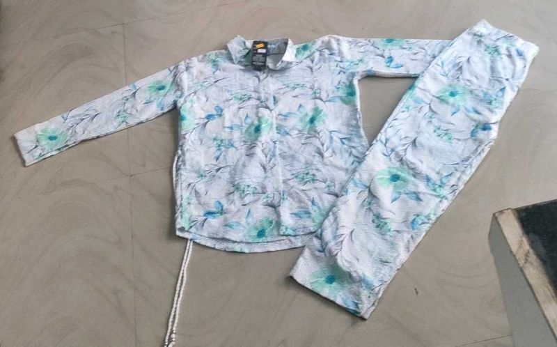 Floral Print Girls Clothing Set