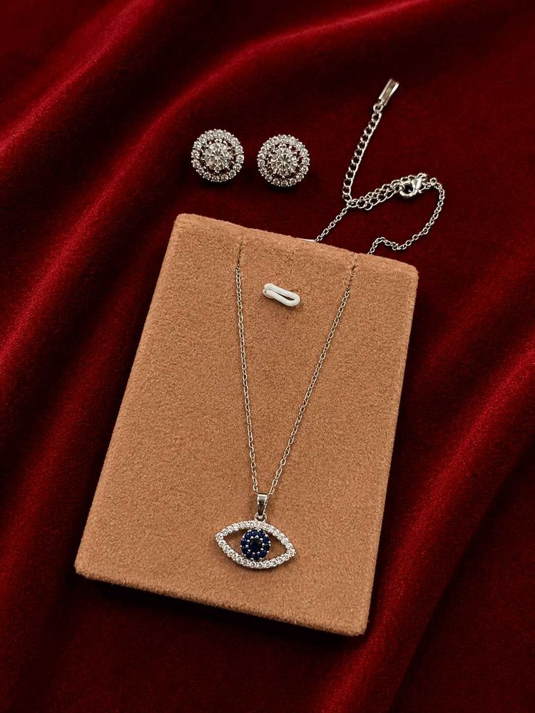 🧿 Evil Eye Pendant Necklace SetShort Bio: