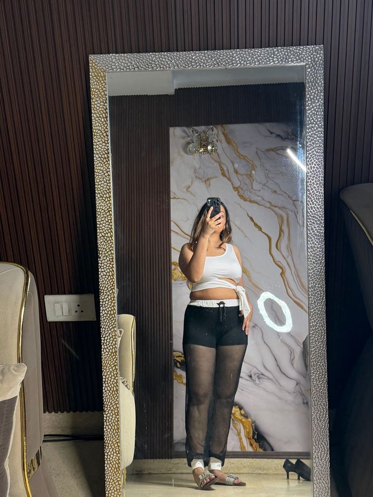Sheer Black Pants