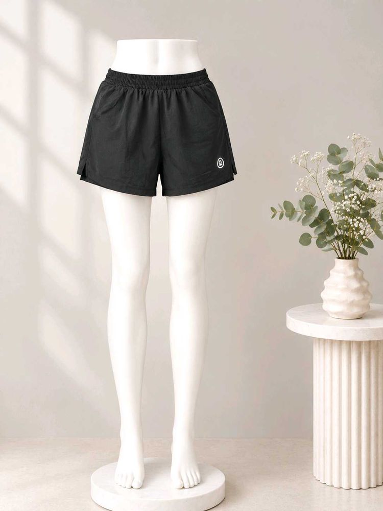 Chkokko Stylish Black Athletic Shorts