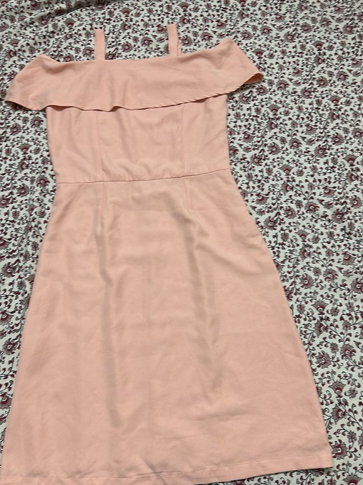 Peach Elegant Dress
