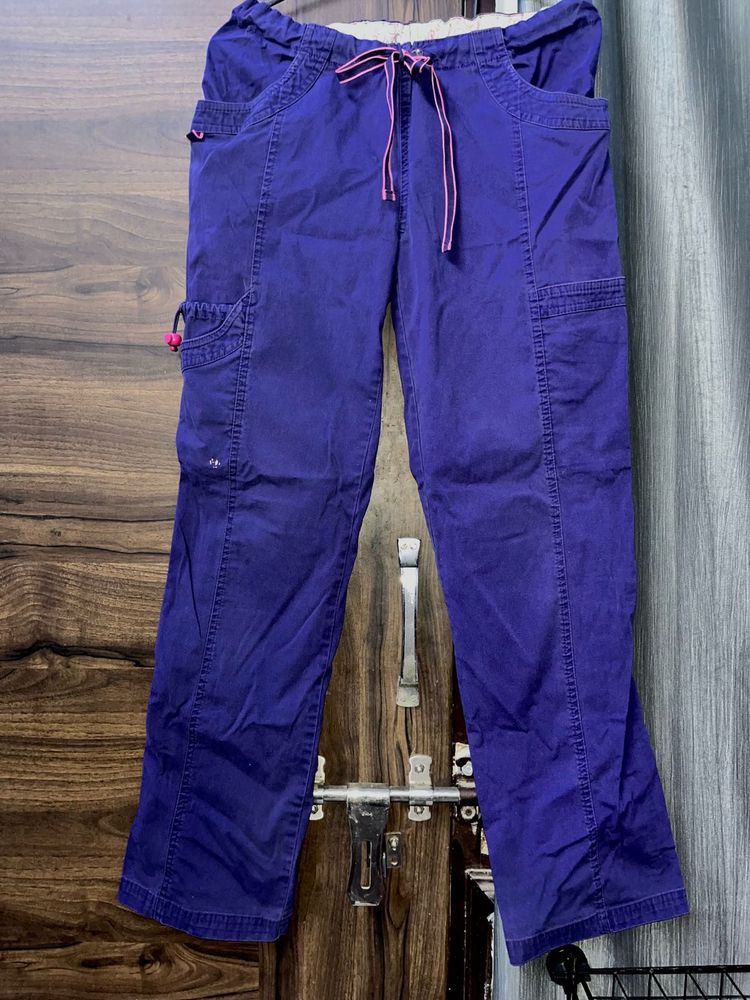 Women's Purple Cargo Pants